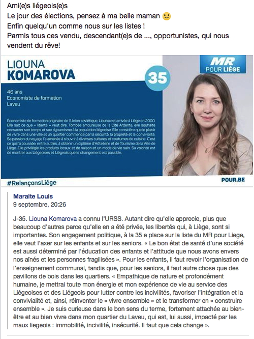 Portrait. Liège. Liouna Komarova. MR pour Liège. 2018-09-09
